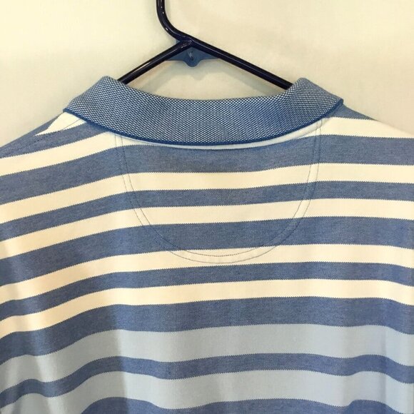 Izod Advantage Performance Natural Stretch Men's 2 Button Striped Polo Size XXL - Picture 9 of 11